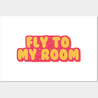 BTS song fly to my room typography Posters and Art